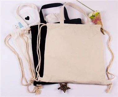 Canvas Solid Color Dual Tote Backpack