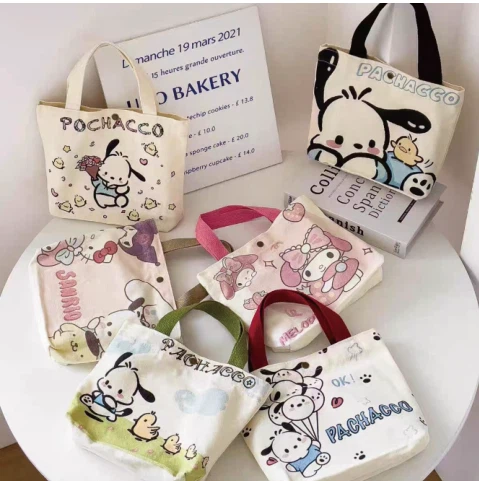 Cotton Shopping Bags With Cartoon Logo